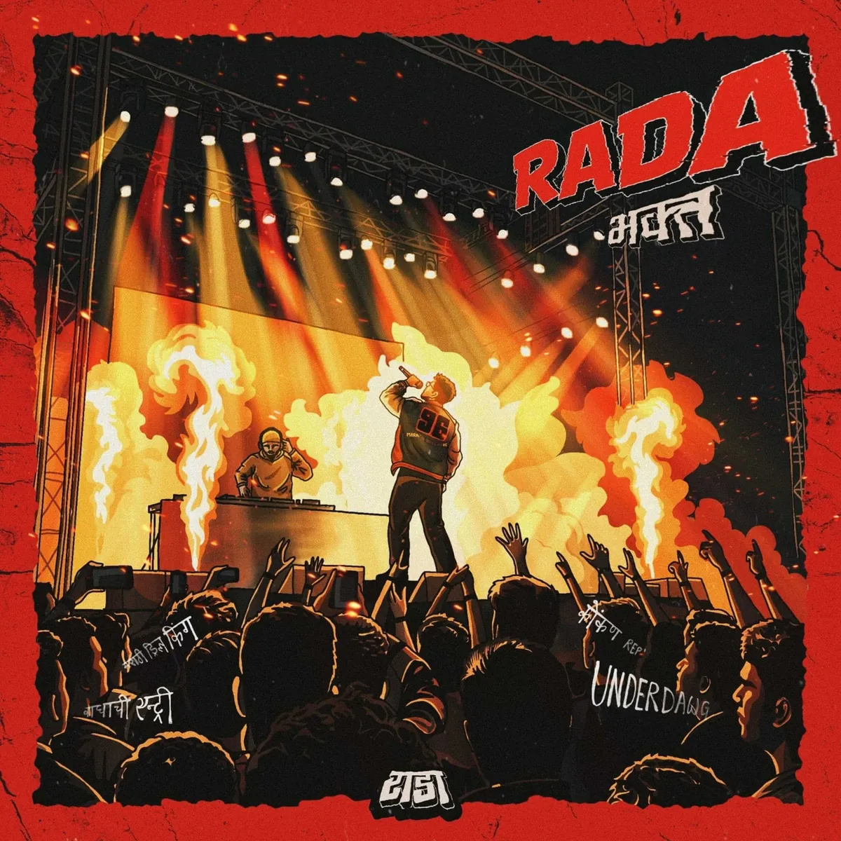 Cover of RADA by Bhakt, SPICY, Akxhat, Jonty, Mufasa Rex, BRUTAL BABA